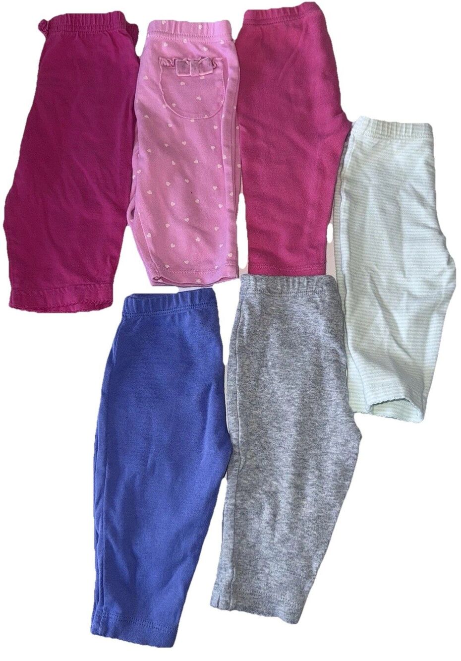 Carter’s pants baby girls bundle Assorted Color Bottoms 3-6 Months